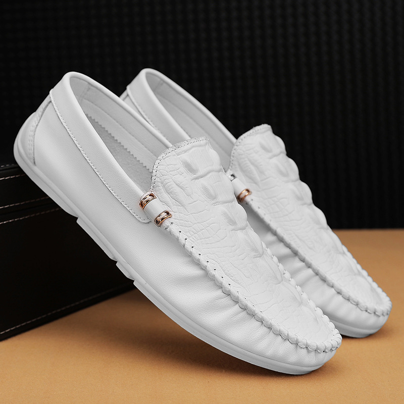 Doudou shoes men's crocodile pattern trendy shoes