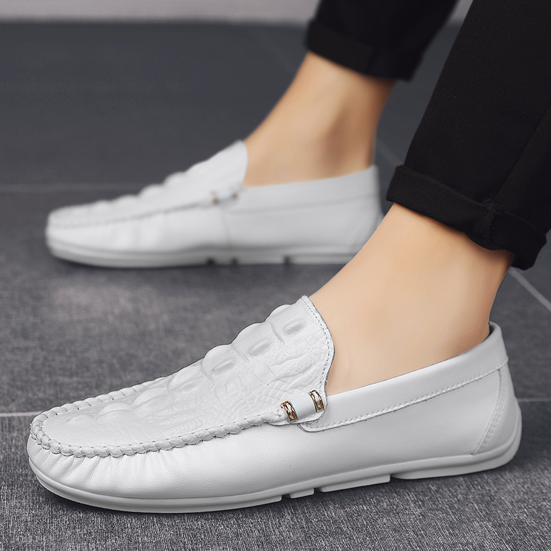 Doudou shoes men's crocodile pattern trendy shoes