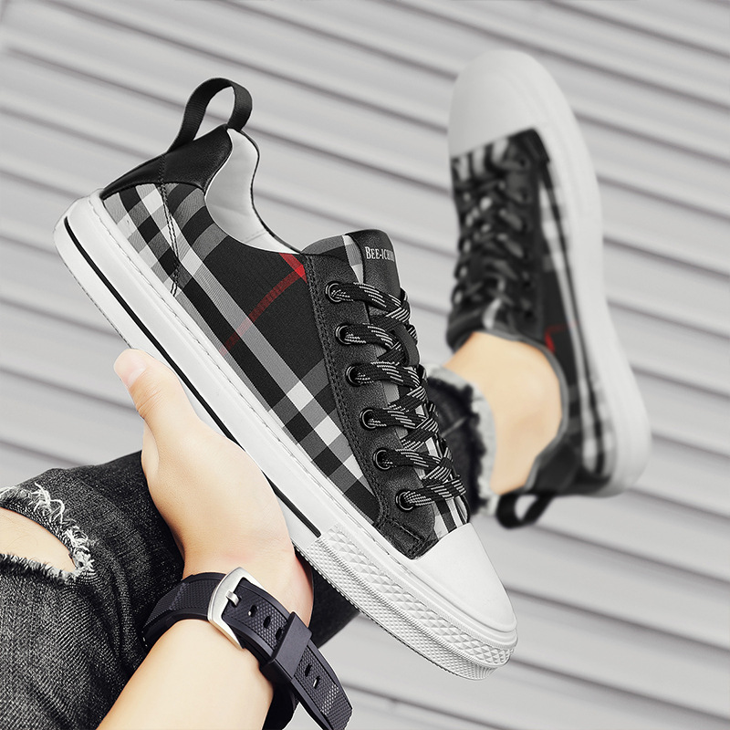 Black versatile trendy classic student youth cloth shoes British style