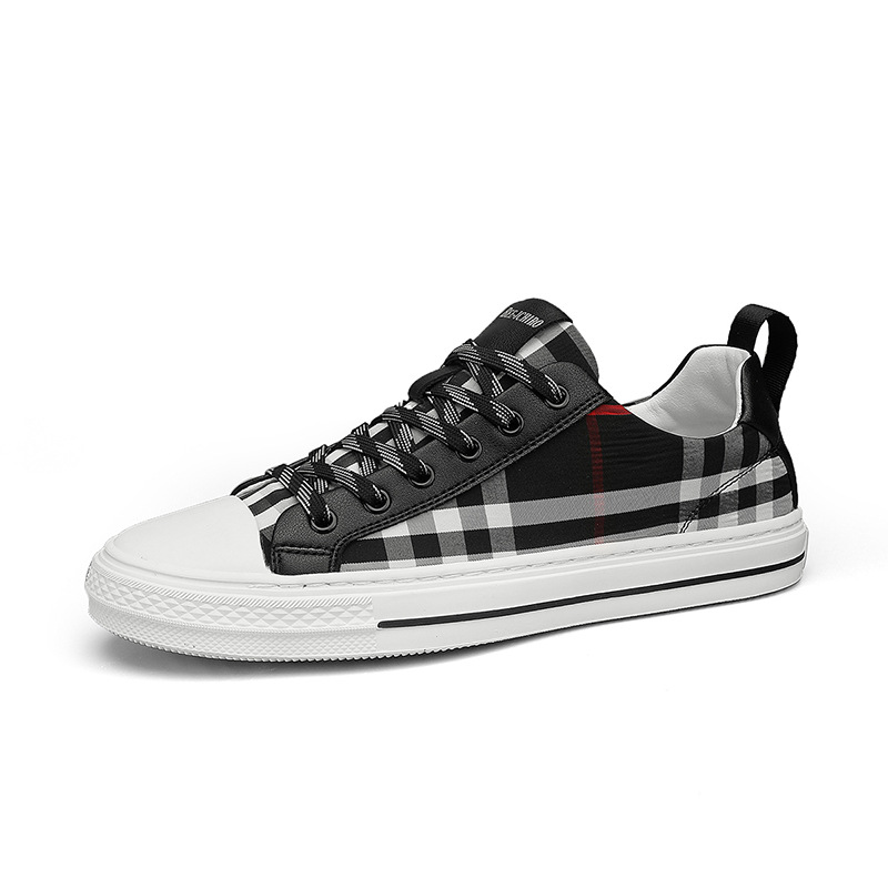 Black versatile trendy classic student youth cloth shoes British style