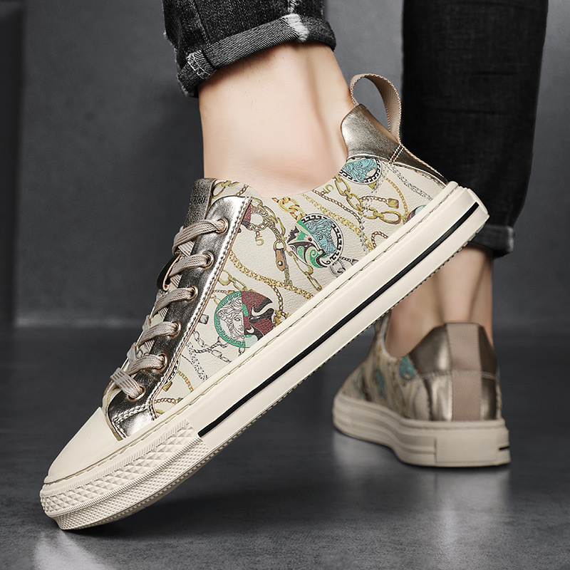 Comfortable soft sole versatile casual trendy printed sneakers