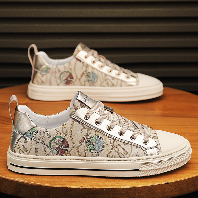 Comfortable soft sole versatile casual trendy printed sneakers