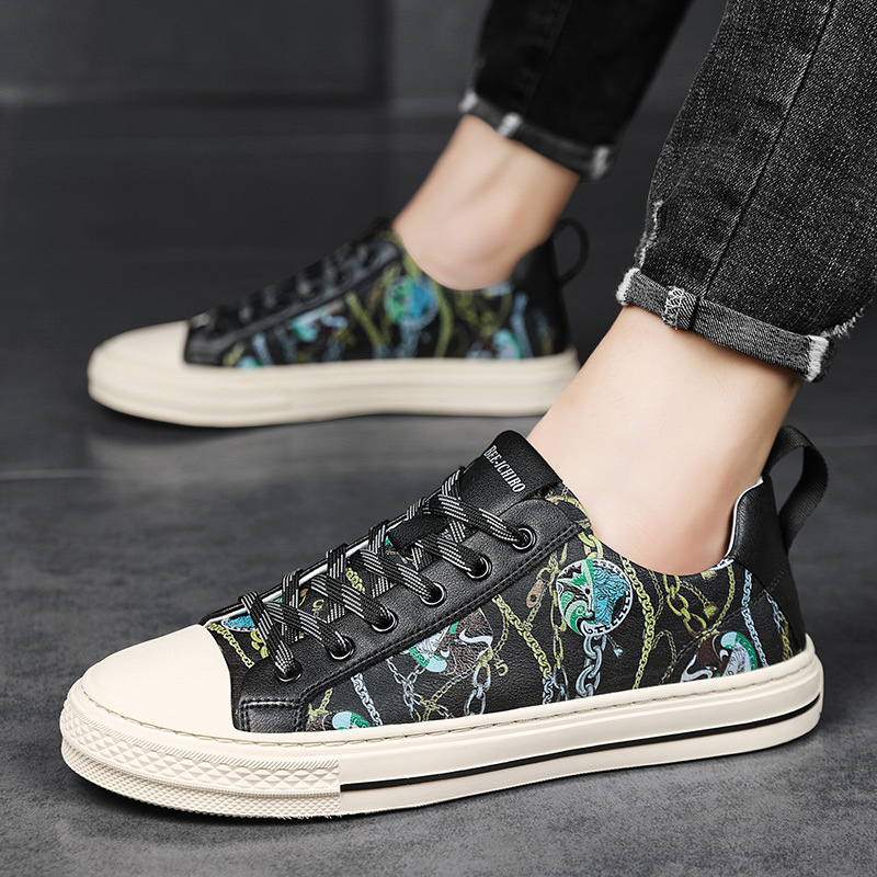 Comfortable soft sole versatile casual trendy printed sneakers