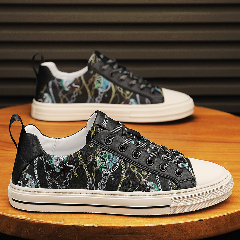 Comfortable soft sole versatile casual trendy printed sneakers