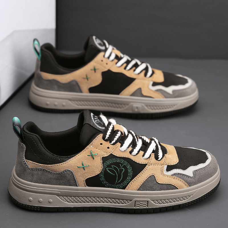 Matte niche design trendy low-cut sneakers