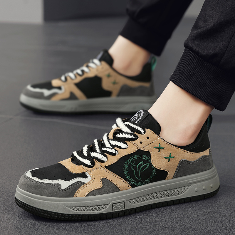 Matte niche design trendy low-cut sneakers