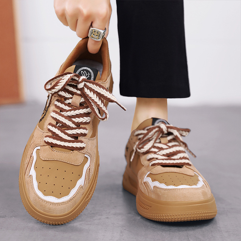 Matte niche design trendy low-cut sneakers