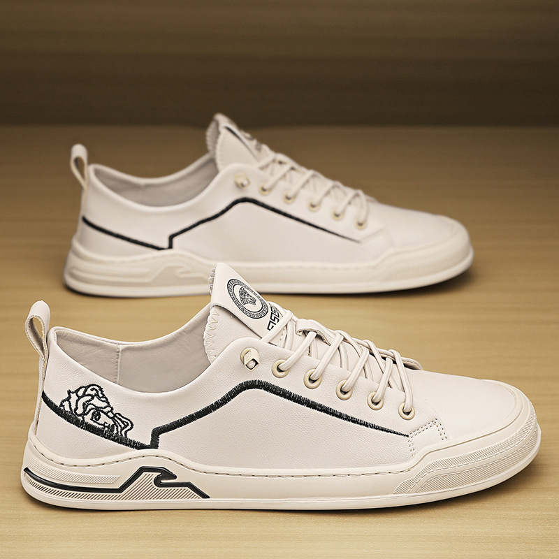 Slip-on lazy shoes with soft leather soles