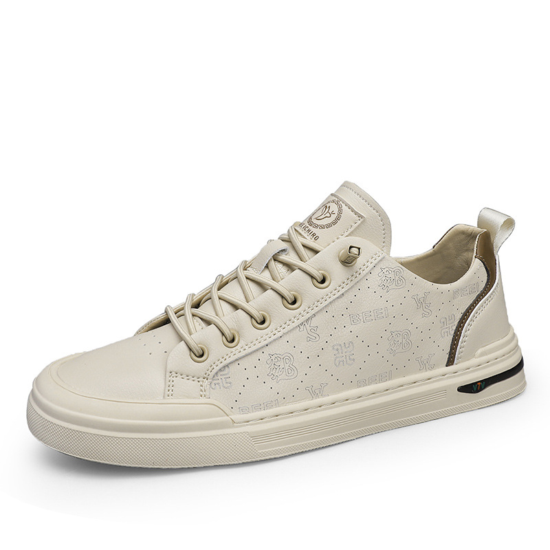 Four Seasons Casual Leather Shoes Lazy Slip-ons