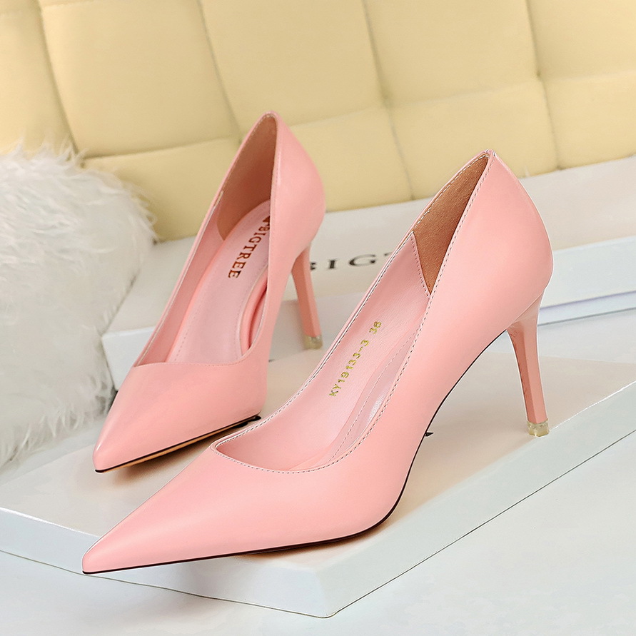 Simple versatile women's stiletto high heels 52